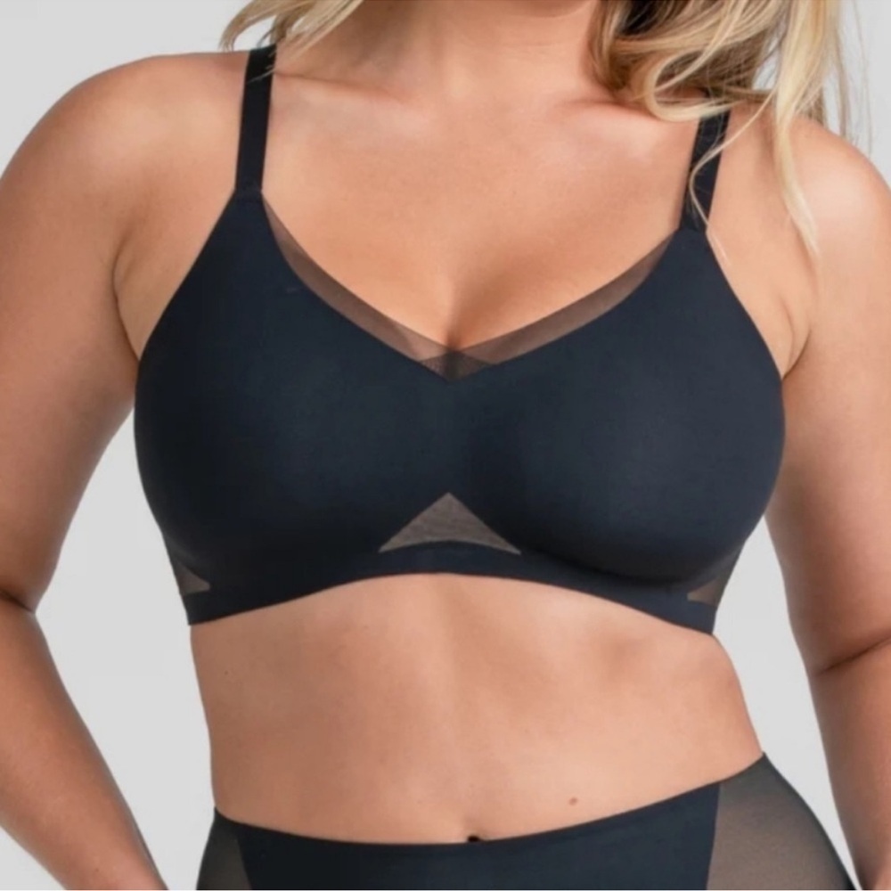 Honeylove CrossOver Bra Womens 3X Wireless Smoothing Adjustable Comfy Stretch